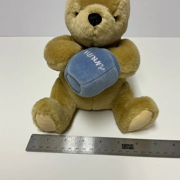 Vintage Gund Classic Pooh Plush Winnie the Pooh with Honey Pot Stuffed Animal - Picture 16 of 16